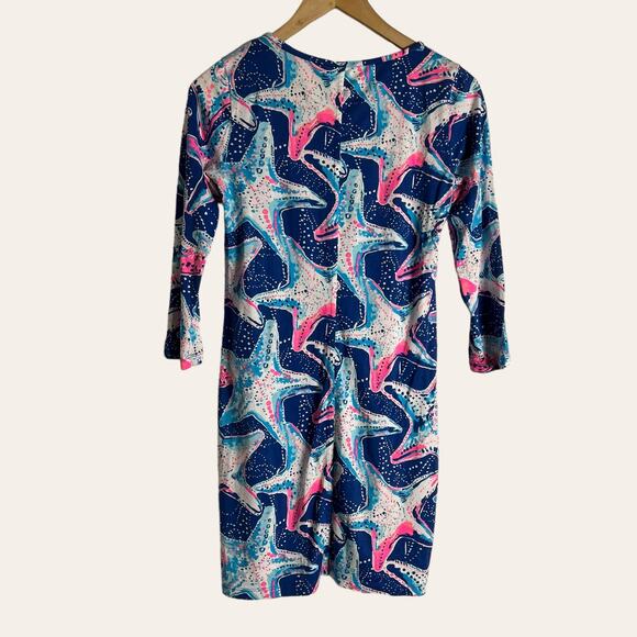 Lilly Pulitzer Beacon Kaleidoscope Starfish Print Mini Dress Size XS - Picture 8 of 9